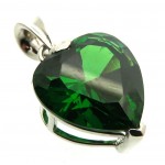 Siberian Emerald Quartz Sterling Silver Pendant 01